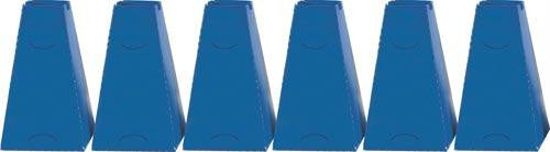 16" Pyramid Cones (Set of 6) - Blue