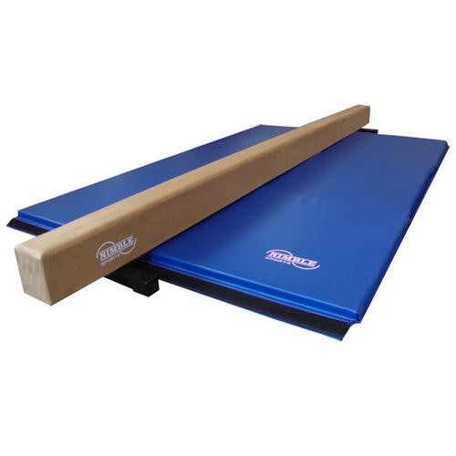 Combo Gym Pack - 8' Tan Beam w- 6' Blue Mat