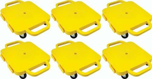 16" Curved-Handle Connect-A-Scooters - Set of 6 Yellow