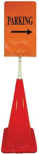 Cone Sign Kit - PARKING (Right Arrow) (orange)