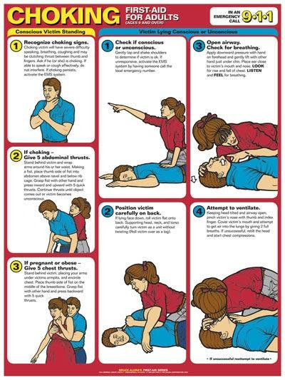 First Aid Poster - Choking First Aid (Adults)