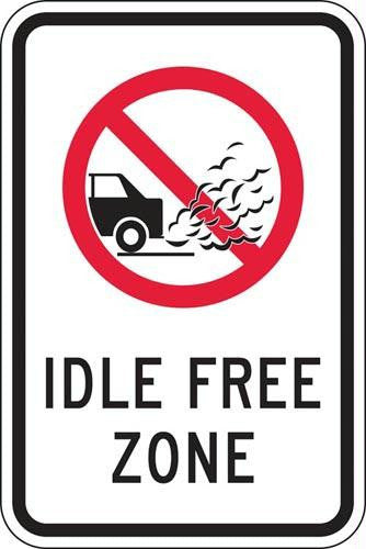 12" x 18" Sign - Idle Free Zone