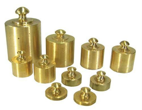 10 pc. Brass Weight Set