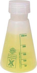Erlenmeyer Flasks, Polypropylene - 250ml (Case of 12)