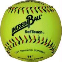 Incrediball 11" Softouch Softball - Yellow
