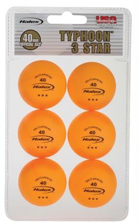 3-Star Table Tennis Balls - Orange