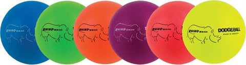 Rhino Skin Dodgeballs - (Set of 6 Neon Colors)