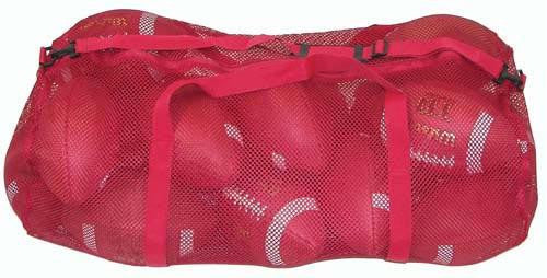 36" x 15" Zippered Mesh Bag - Red