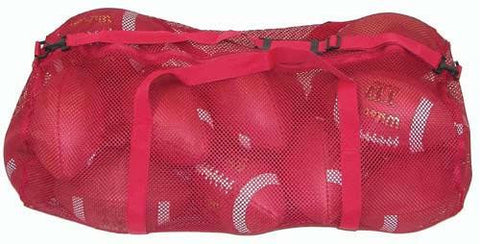 36" x 15" Zippered Mesh Bag - Red