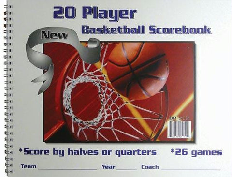 9.25" x 12" Basketball Scorebooks