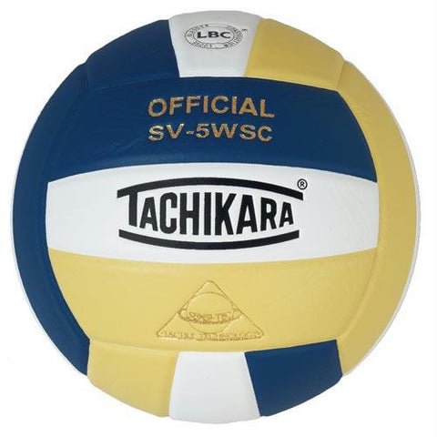 Tachikara SV5WS Volleyball - Nvy-Wht-Gld