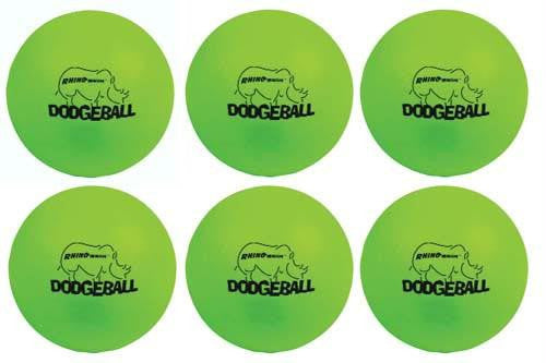 Rhino Skin Dodgeballs - Neon Green (Set-6)