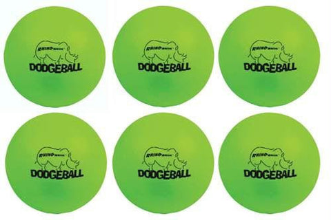 Rhino Skin Dodgeballs - Neon Green (Set-6)