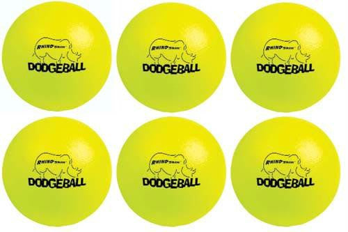 Rhino Skin Dodgeballs - Neon Yellow (Set-6)