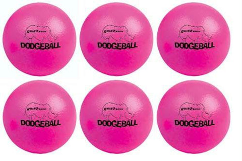 Rhino Skin Dodgeballs - Neon Pink (Set-6)