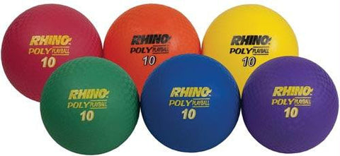 10" Ultimate Rhino Poly Playballs - Set of 6