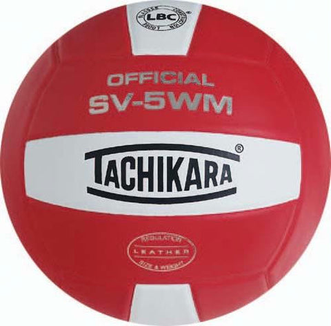 Tachikara SV-5WM Volleyball - Scarlet-White