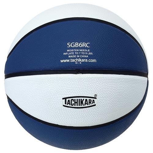 Tachikara Rubber Basketball (Intermediate) (Blue-White)