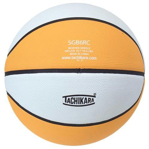 Tachikara Rubber Basketball (Intermediate) (Gold-White)
