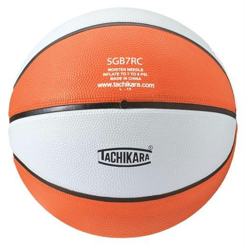 Tachikara Rubber Basketball (Official) (Orange-White)