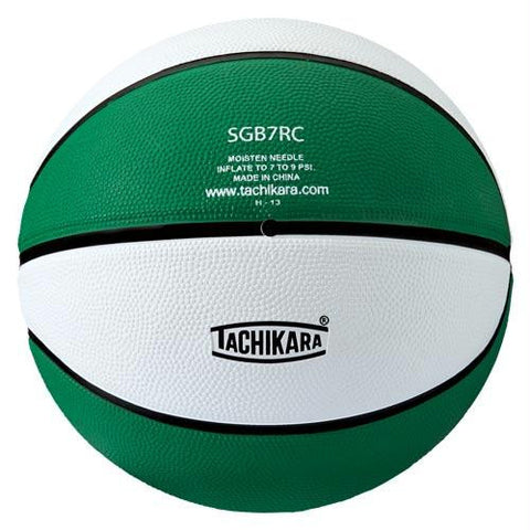 Tachikara Rubber Basketball (Official) (Green-White)