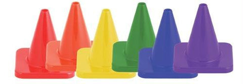 HI Visibility Flexible Vinyl Cone Sets - 4" (Set of 6)