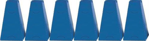 16" Pyramid Cones (Set of 6) - Blue