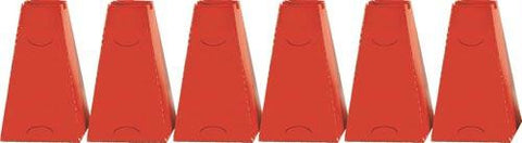 16" Pyramid Cones (Set of 6) - Red