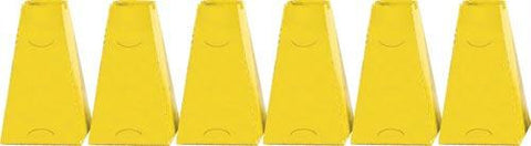 16" Pyramid Cones (Set of 6) - Yellow
