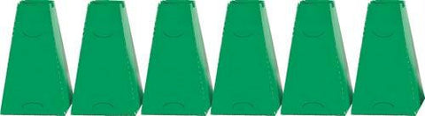 16" Pyramid Cones (Set of 6) - Green