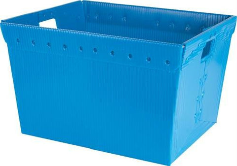 Small Plastic Nesting Storage Tote - Blue