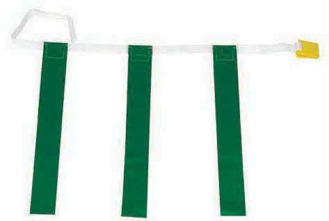 25"-31" Three-Flag Belts - Green