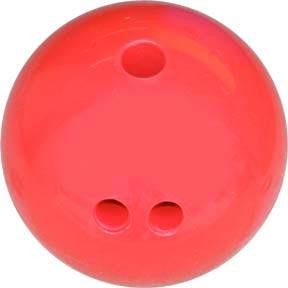 3 lb. Cosom Rubberized Plastic Bowling Ball - Red
