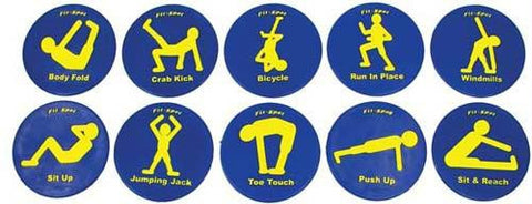 Set of 10 Exercise Fitness Spots