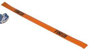 4' Poly Finish Line - Orange