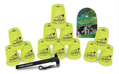 Set of 12 Speed Stacks Cups - Neon Yellow