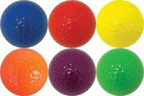 1 Dozen Colored Golf Balls - 2 each color