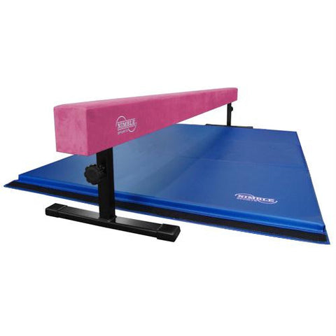 8' Adjustible Balance Beam w- 12" - 18" Base (Pink)