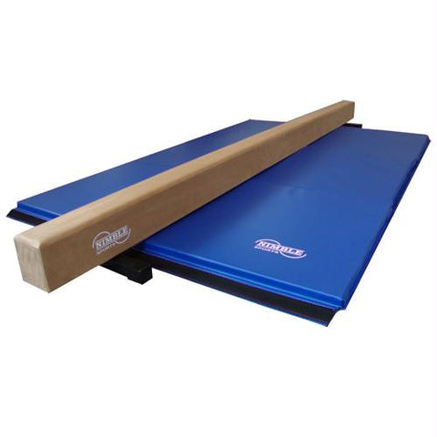 Combo Gym Pack - 8' Tan Beam w- 6' Blue Mat