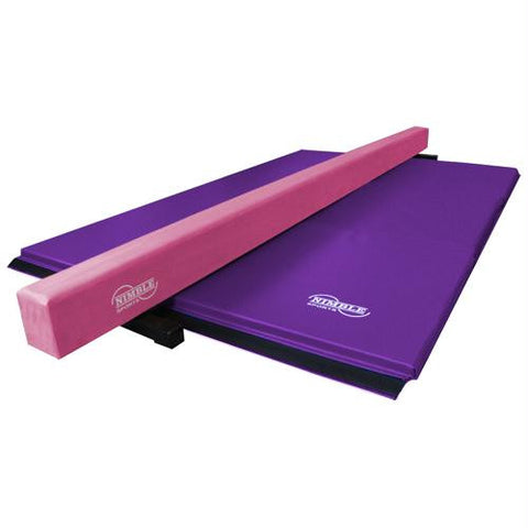 Combo Gym Pack - 8' Pink Beam w- 6' Purple Mat