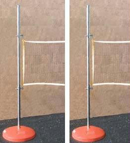 2 Fillable Game Bases with 6' Poles & Slides