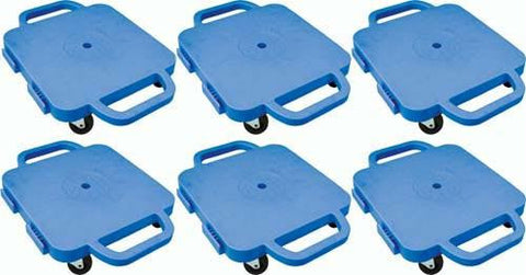 12" Curved-Handle Connect-A-Scooters - Set of 6 Blue