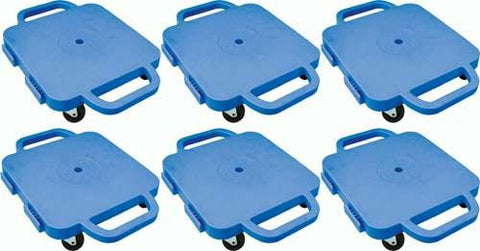 16" Curved-Handle Connect-A-Scooters - Set of 6 Blue