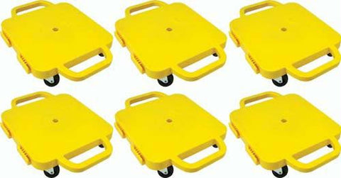 16" Curved-Handle Connect-A-Scooters - Set of 6 Yellow