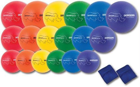 Rhino Skin Rainbow Dodgeball Set