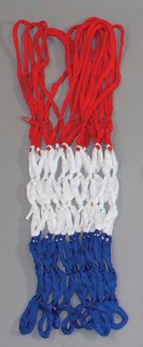 4mm Economy Basketball Net - Red-White-Blue