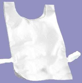 Nylon Plain Pinnies - White
