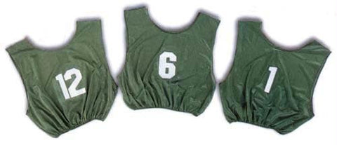 Youth Numbered Scrimmage Vests - Green