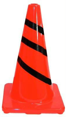 18" Striped Traffic Cone