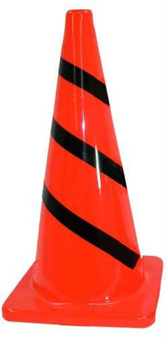 28" Striped Traffic Cone